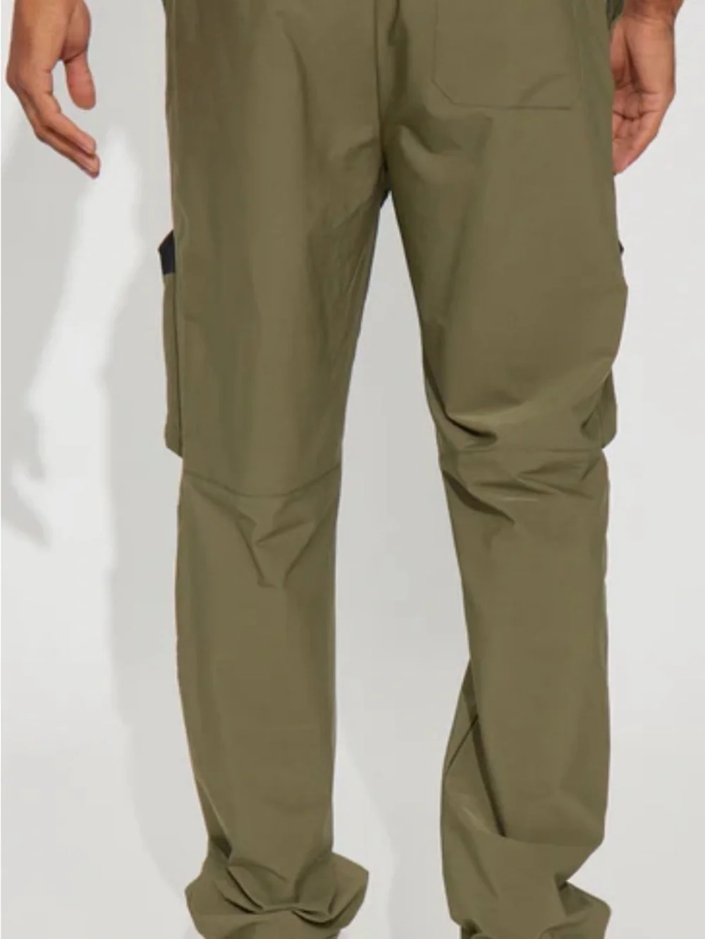 American Stitch Nylon Cargo Pants Olive Green Medium NWT Techwear Gorpcore